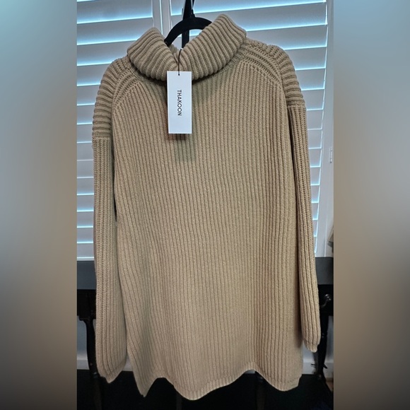 Thakoon | CAMEL Oversized Turtle Neck Sweater - Picture 3 of 5